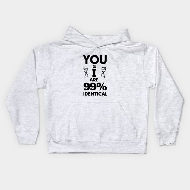 99% Identical Light T shirts Kids Hoodie by hereticwear